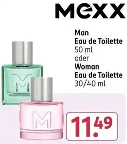Rossmann Mexx Man Eau de Toilette oder Woman Eau de Toilette Angebot