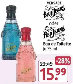 Rossmann VERSACE BLUE JEANS oder REDJEANS Eau de Toilette Angebot