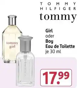 Rossmann TOMMY HILFIGER Girl oder Boy Eau de Toilette Angebot