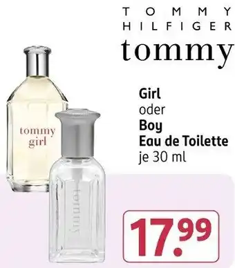 Rossmann TOMMY HILFIGER Girl oder Boy Eau de Toilette Angebot