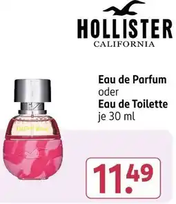 Rossmann HOLLISTER CALIFORNIA Eau de Parfum oder Eau de Toilette Angebot
