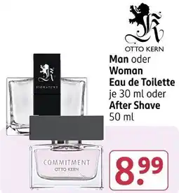 Rossmann OTTO KERN Man oder Woman Eau de Toilette oder After Shave Angebot