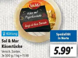Lidl Sol & Mar Käsestücke Angebot