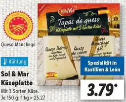 Lidl Sol & Mar Käseplatte Angebot