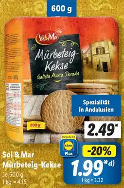Lidl Sol & Mar Mürbeteig-Kekse Angebot