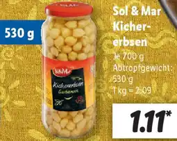 Lidl Sol & Mar Kichererbsen Angebot