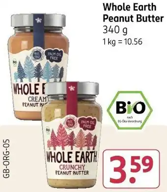 Rossmann Whole Earth Peanut Butter Angebot