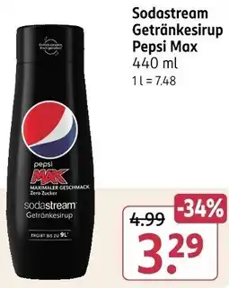 Rossmann Sodastream Getränkesirup Pepsi Max Angebot