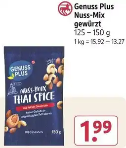 Rossmann Genuss Plus Nuss-Mix gewürzt Angebot