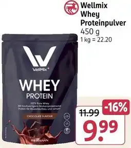 Rossmann Wellmix Whey Proteinpulver Angebot