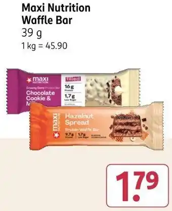 Rossmann Maxi Nutrition Waffle Bar Angebot