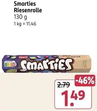 Rossmann Smarties Riesenrolle Angebot