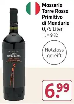 Rossmann Masseria Torre Rossa Primitivo di Manduria Angebot