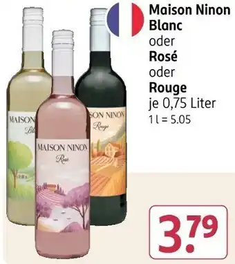 Rossmann Maison Ninon Blanc oder Rosé oder Rouge Angebot