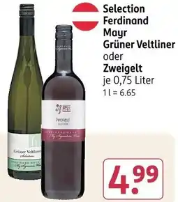 Rossmann Selection Ferdinand Mayr Grüner Veltliner oder Zweigelt Angebot