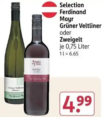 Rossmann Selection Ferdinand Mayr Grüner Veltliner oder Zweigelt Angebot