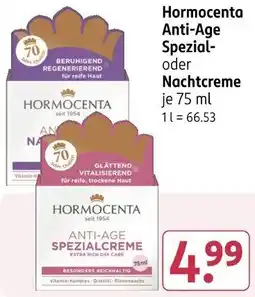 Rossmann Hormocenta Anti-Age Spezial- oder Nachtcreme Angebot