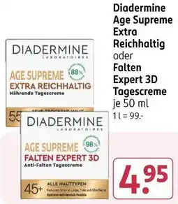 Rossmann Diadermine Age Supreme Extra Reichhaltig oder Falten Expert 3D Tagescreme Angebot