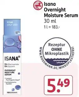 Rossmann Isana Overnight Moisture Serum Angebot