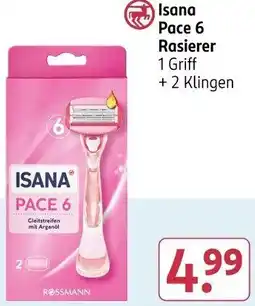 Rossmann Isana Pace 6 Rasierer Angebot