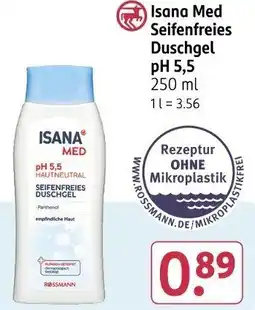 Rossmann Isana Med Seifenfreies Duschgel pH 5,5 Angebot