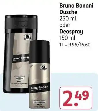 Rossmann Bruno Banani Dusche oder Deospray Angebot