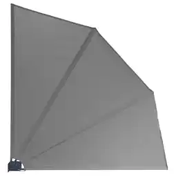 Netto Marken-Discount Grasekamp Balkonfächer 120 x 120 cm Grau mit Wandhalterung Trennwand Sichtschutz Angebot