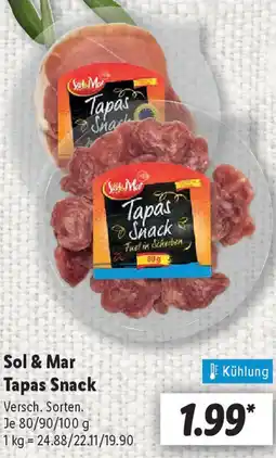 Lidl Sol & Mar Tapas Snack Angebot
