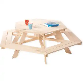 Netto Marken-Discount Pinolino Kindersitzgarnitur 'Nicki 6-Eck', natur Angebot