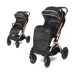 Netto Marken-Discount Lorelli Kinderwagen Storm Buggy, Fußabdeckung, PU-Räder, Sonnendach, verstellbar black Angebot