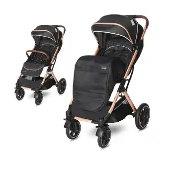 Netto Marken-Discount Lorelli Kinderwagen Storm Buggy, Fußabdeckung, PU-Räder, Sonnendach, verstellbar black Angebot