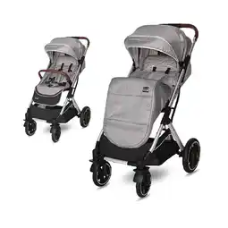 Netto Marken-Discount Lorelli Kinderwagen Storm Buggy, Fußabdeckung, PU-Räder, Sonnendach, verstellbar grau schwarz Angebot