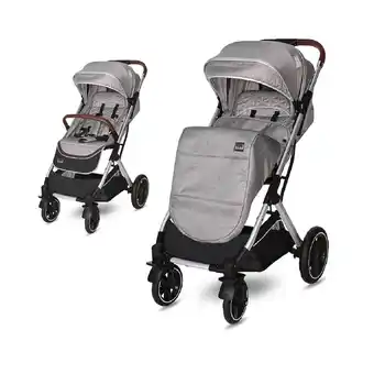 Netto Marken-Discount Lorelli Kinderwagen Storm Buggy, Fußabdeckung, PU-Räder, Sonnendach, verstellbar grau schwarz Angebot