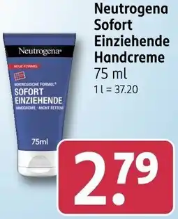 Rossmann Neutrogena Sofort Einziehende Handcreme Angebot