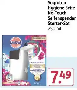 Rossmann Sagrotan Hygiene Seife No-Touch Seifenspender Starter-Set Angebot