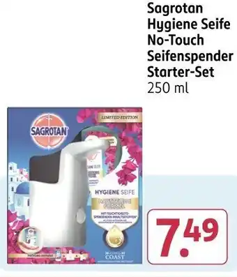 Rossmann Sagrotan Hygiene Seife No-Touch Seifenspender Starter-Set Angebot