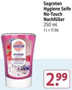 Rossmann Sagrotan Hygiene Seife No-Touch Nachfüller Angebot
