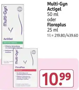 Rossmann Multi-Gyn Actigel oder Floraplus Angebot