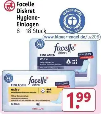 Rossmann Facelle Diskret Hygiene Einlagen Angebot