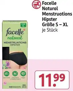 Rossmann Facelle Natural Menstruations Hipster Angebot