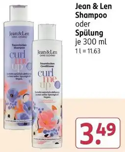 Rossmann Jean & Len Shampoo oder Spülung Angebot
