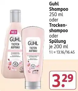 Rossmann Guhl Shampoo oder Trockenshampoo oder Spülung Angebot