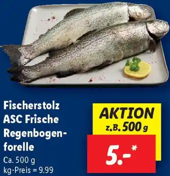 Lidl Fischerstolz ASC Frische Regenbogenforelle Angebot