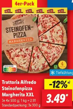 Lidl Trattoria Alfredo Steinofenpizza Margherita XXL Angebot