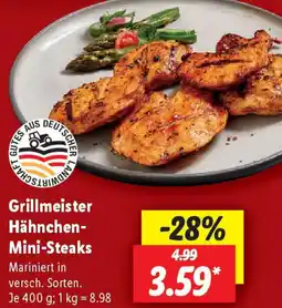 Lidl Grillmeister Hähnchen Mini-Steaks Angebot