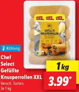 Lidl Chef Select Gefüllte Knusperrollen XXL Angebot