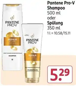 Rossmann Pantene Pro-V Shampoo oder Spülung Angebot