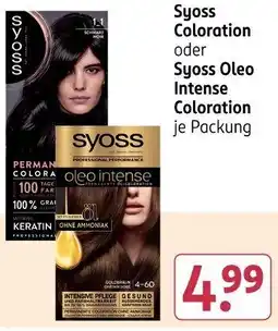 Rossmann Syoss Coloration oder Syoss Oleo Intense Coloration Angebot
