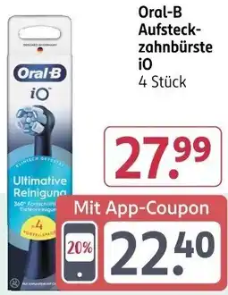 Rossmann Oral-B Aufsteckzahnbürste iO Angebot