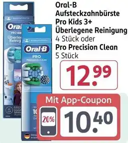 Rossmann Oral-B Aufsteckzahnbürste Pro Kids 3+ Überlegene Reinigung Angebot